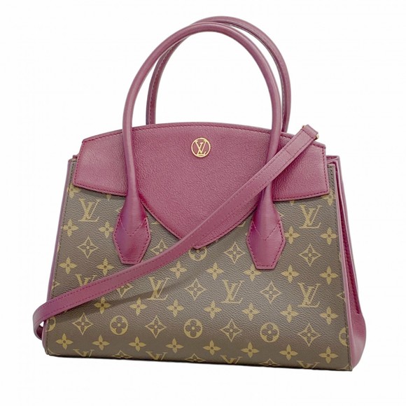 LOUIS VUITTON Brown Monogram Leather Tote Bag - Picture 1 of 11